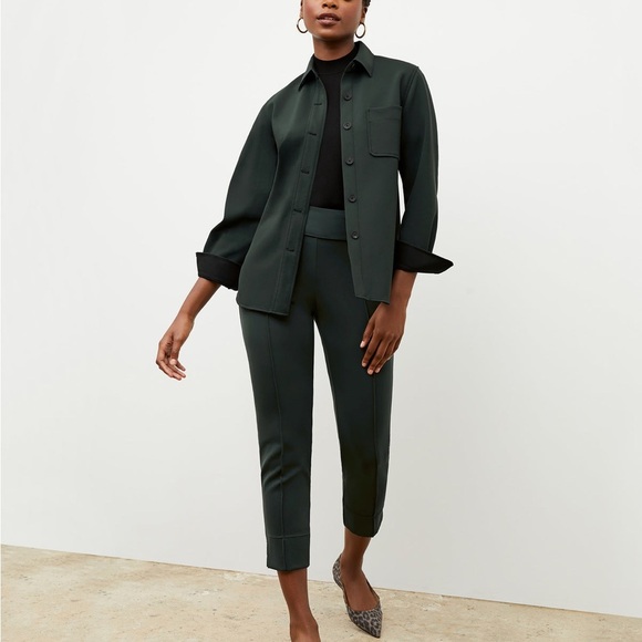 *SET* MM Lafleur The Sierra Shacket - Light Scuba and Pants Set Business Suit - Picture 3 of 10